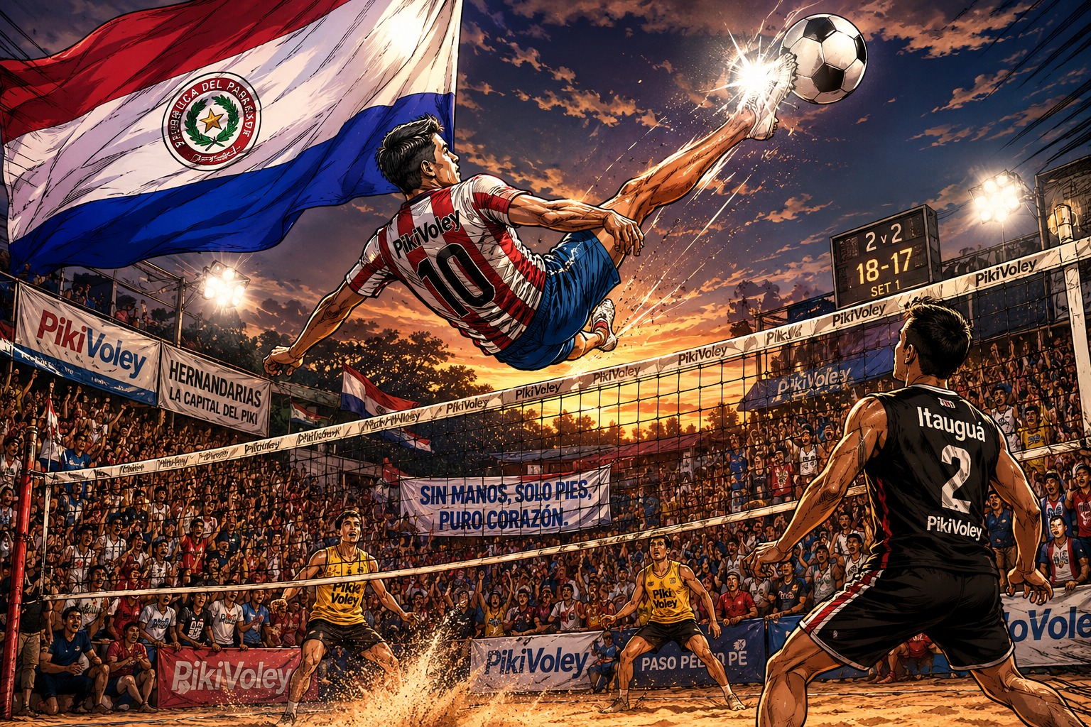 Piki Vóley en acción — Paraguay